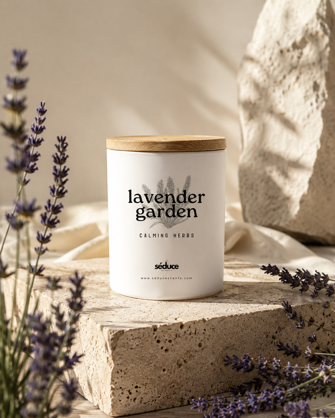 Lavender Garden – Calming Herbs | Single Wick Candle
