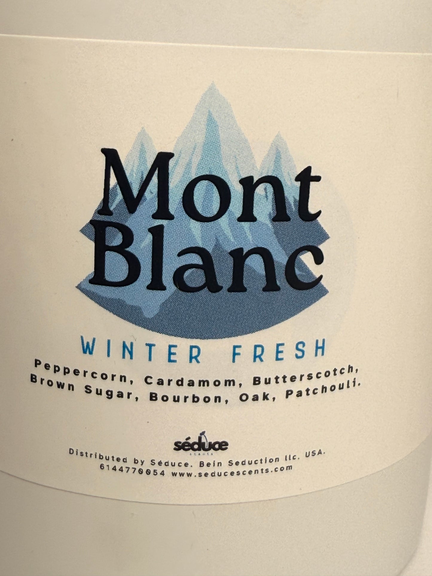 Winter Fresh Mont Blanc Single Wick Candle
