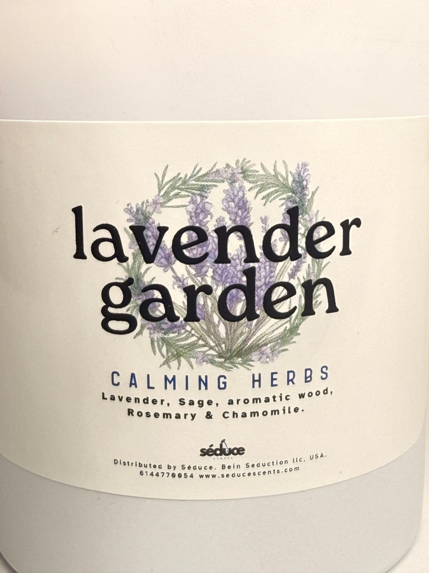 Calming Herbs Lavender Garden Double Wick Candle
