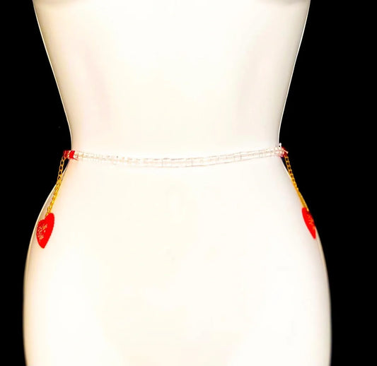 Angie White Waist Bead