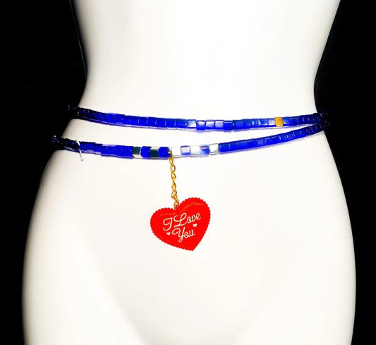 Angie Blue Waist Bead