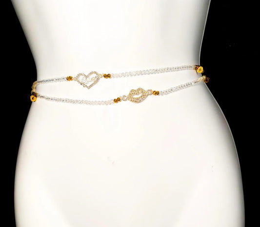 AISHA White Waist Beads