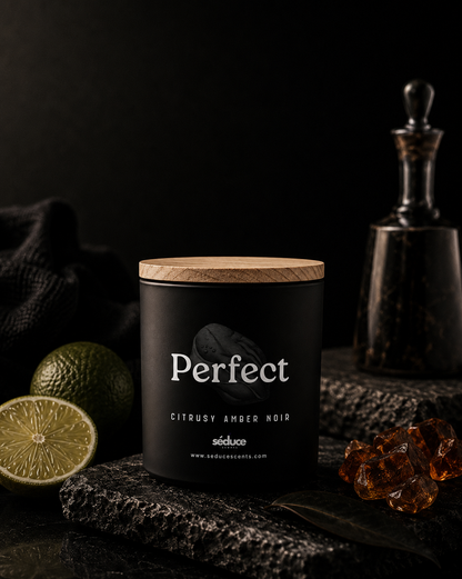 Perfect – Citrusy Amber Noir | Single Wick Candle