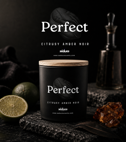 Perfect – Citrusy Amber Noir | Single Wick Candle