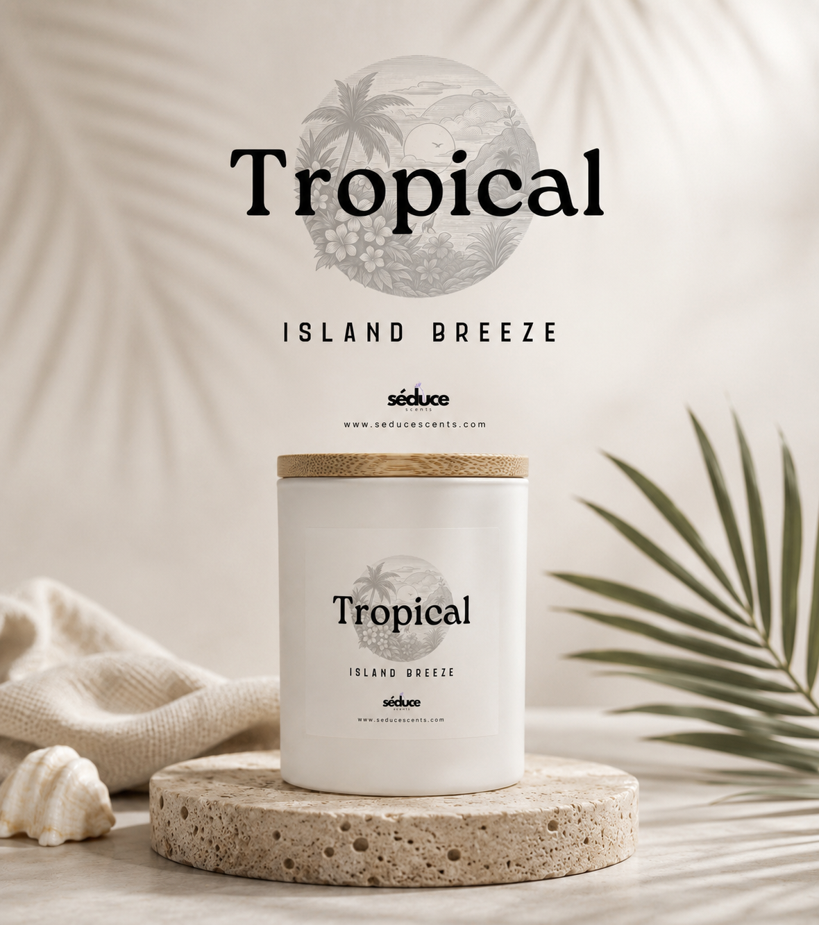 Tropical – Island Breeze | Single Wick Wax Candle