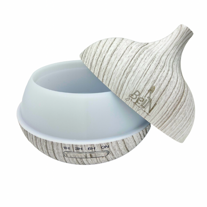 White Round Wood Grain Diffusers