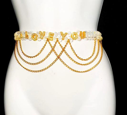 White ZARA Waist Beads